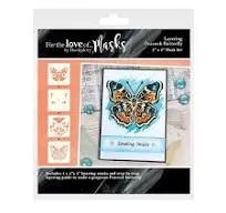 Layering Peacock Butterfly For the Love of Masks